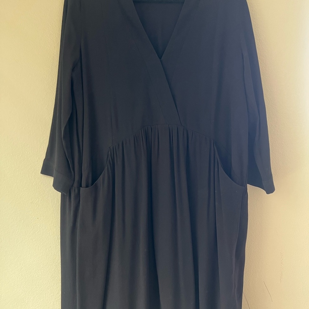 Just Female Midi Black Dress with Pockets
